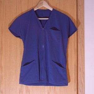 Jaanuu Zip Front Dolman Scrub Top